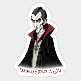 World Dracula Day, vampire Sticker